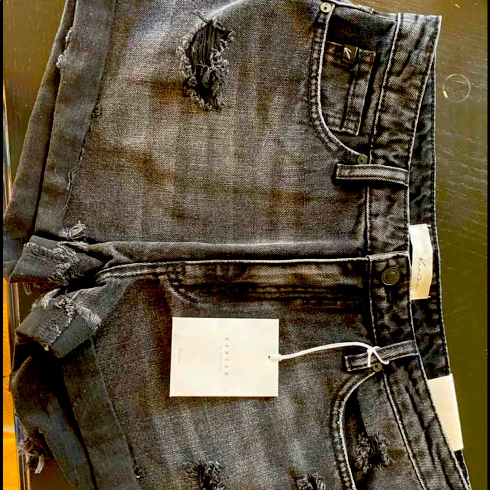 KanCan high rise shorts. Large